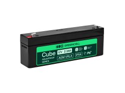 Greencell AGM VRLA 12V 2.5Ah senza manutenzione batteria per cassa fiscale, giocattoli, telecamere (178x36x66mm)