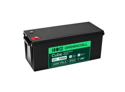 Greencell AGM VRLA 12V 175Ah batteria senza manutenzione per barche, fotovoltaico, pannelli solari (532x207x220mm)