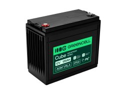 Greencell AGM VRLA 12V 135Ah batteria senza manutenzione per barche, fotovoltaico, pannelli solari (341x173x287mm)