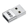 Adattatore Plug&Play Greencell 2.4A USB-A a USB-C 480 Mbps 12W alluminio