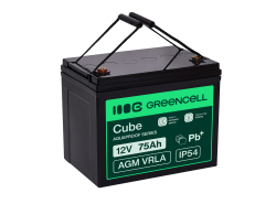 Green Cell CUBE AGM IP54 Batteria 12V 75Ah accumulatore sigillata fotovoltaico Barca sedia a rotelle Solari Camper