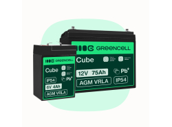 Green Cell CUBE AGM IP54 Batteria 12V 55Ah accumulatore sigillata falciatrice Scooter Peschereccio Trattorino