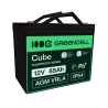 Green Cell CUBE AGM IP54 Batteria 12V 55Ah accumulatore sigillata falciatrice Scooter Peschereccio Trattorino