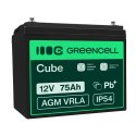 Green Cell® Batteria AGM 12V 75Ah accumulatore sigillata fotovoltaico Barca sedia a rotelle Solari Camper