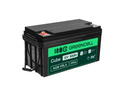 Green Cell® Batteria AGM 12V 65Ah accumulatore sigillata falciatrice Scooter Peschereccio Trattorino