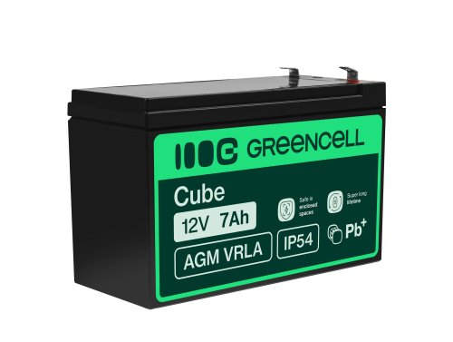 Green Cell® Batteria AGM 12V 7Ah accumulatore sigillata per UPS USV Batteria tampone Riserva la batteria