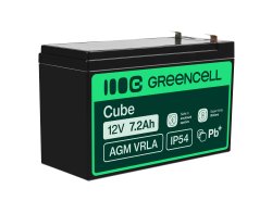 Green Cell® Batteria AGM 12V 7.2Ah accumulatore sigillata giocattoli per bambini Installazioni di allarme
