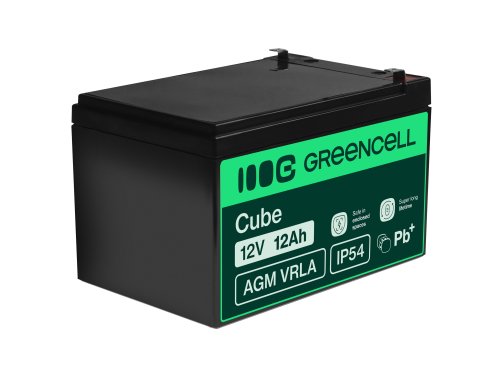 Green Cell® Batteria AGM 12V 12Ah accumulatore sigillata giocattoli per bambini Installazioni di allarme