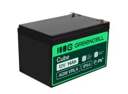 Green Cell® Batteria AGM 12V 14Ah accumulatore sigillata giocattoli per bambini Installazioni di allarme