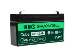 Green Cell® Batteria AGM 6V 1.3Ah accumulatore sigillata giocattoli per bambini Installazioni di allarme