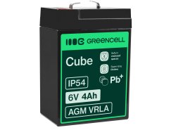Green Cell® Batteria AGM 6V 4Ah accumulatore sigillata giocattoli per bambini Installazioni di allarme