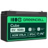 Green Cell® Batteria AGM 6V 10Ah accumulatore sigillata giocattoli per bambini Installazioni di allarme
