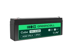 Green Cell® Batteria AGM 12V 2.3Ah accumulatore sigillata giocattoli per bambini Installazioni di allarme