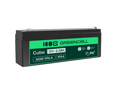 Green Cell® Batteria AGM 12V 2.3Ah accumulatore sigillata giocattoli per bambini Installazioni di allarme