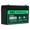 Green Cell® Batteria AGM 6V 14Ah accumulatore sigillata giocattoli per bambini Installazioni di allarme