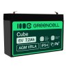 Green Cell® Batteria AGM 6V 7.2Ah accumulatore sigillata giocattoli per bambini Installazioni di allarme