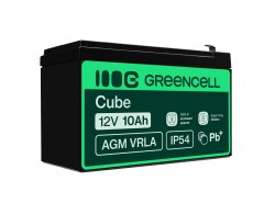 Green Cell® Batteria AGM 12V 10Ah accumulatore sigillata falciatrice Scooter Peschereccio Trattorino