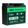 Green Cell® Batteria AGM 12V 17Ah accumulatore sigillata fotovoltaico Barca sedia a rotelle Solari Camper