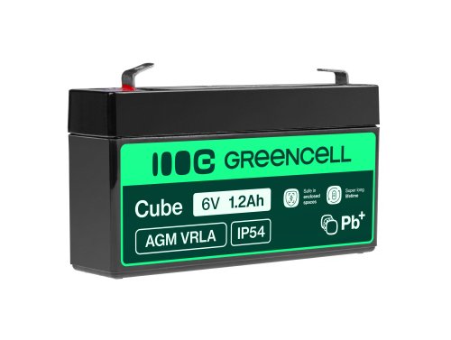 Green Cell® Batteria AGM 12V 1.2Ah accumulatore sigillata giocattoli per bambini Installazioni di allarme