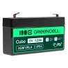 Green Cell® Batteria AGM 12V 1.2Ah accumulatore sigillata giocattoli per bambini Installazioni di allarme