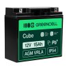 Green Cell® AGM 12V 15Ah batteria VRLA batteria al piombo esente da manutenzione taglierina da pesca barca trattorino tosaerba