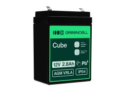 Green Cell® Batteria AGM 12V 2.8Ah accumulatore sigillata giocattoli per bambini Installazioni di allarme