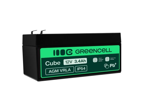 Green Cell® Batteria AGM 12V 3.4Ah accumulatore sigillata giocattoli per bambini Installazioni di allarme