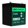 Green Cell® Batteria AGM 12V 4.5Ah accumulatore sigillata giocattoli per bambini Installazioni di allarme