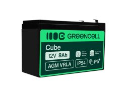 Green Cell® Batteria AGM 12V 8Ah accumulatore sigillata giocattoli per bambini Installazioni di allarme