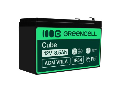 Green Cell® Batteria AGM 12V 8.5Ah accumulatore sigillata giocattoli per bambini Installazioni di allarme