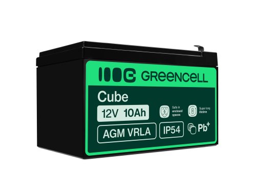 Green Cell® Batteria AGM 12V 10Ah accumulatore sigillata per UPS USV Batteria tampone Riserva la batteria