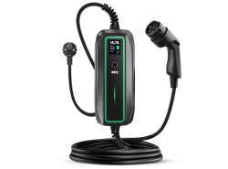 Green Cell Caricabatterie Portatile 3.6kW Tipo 2 - Schuko 6.5m GC PowerCable per la ricarica EV Auto Elettriche e Ibride Plug-In