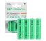 4x Batterie Ricaricabili AA R6 2000mAh Ni-MH Pile Green Cell