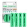 4x Batterie Ricaricabili AA R6 2000mAh Ni-MH Pile Green Cell