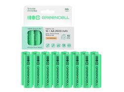 16x Batterie Ricaricabili AA R6 2600mAh Ni-MH Pile Green Cell