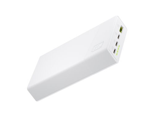 Green Cell PowerPlay20s Bianco Powerbank 20000mAh 22,5W PD USB C con ricarica rapida per iPhone 15 14 13 12 11 X