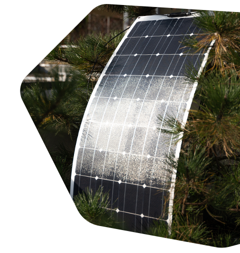 Pulisca i pannelli solari flessibili di SunPower, pannello solare flessibile  verde di energia 100W