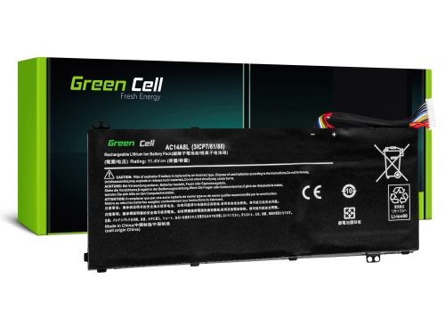 Green Cell Batteria AC14A8L AC15B7L per Acer Aspire Nitro V15 VN7-571G VN7-572G VN7-591G VN7-592G i V17 VN7-791G VN7-792G