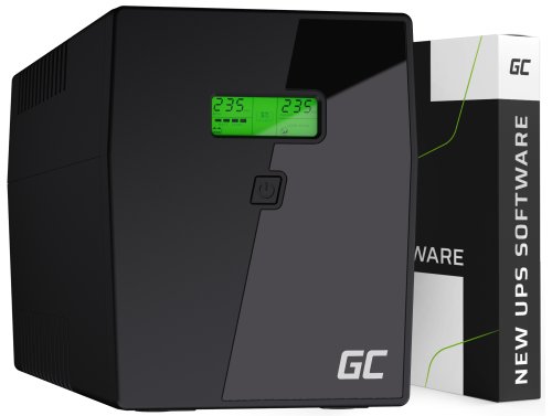 Green Cell Gruppo di continuità UPS 2000VA 1400W con display LCD Onda Sinusoidale Pura + Nuova App